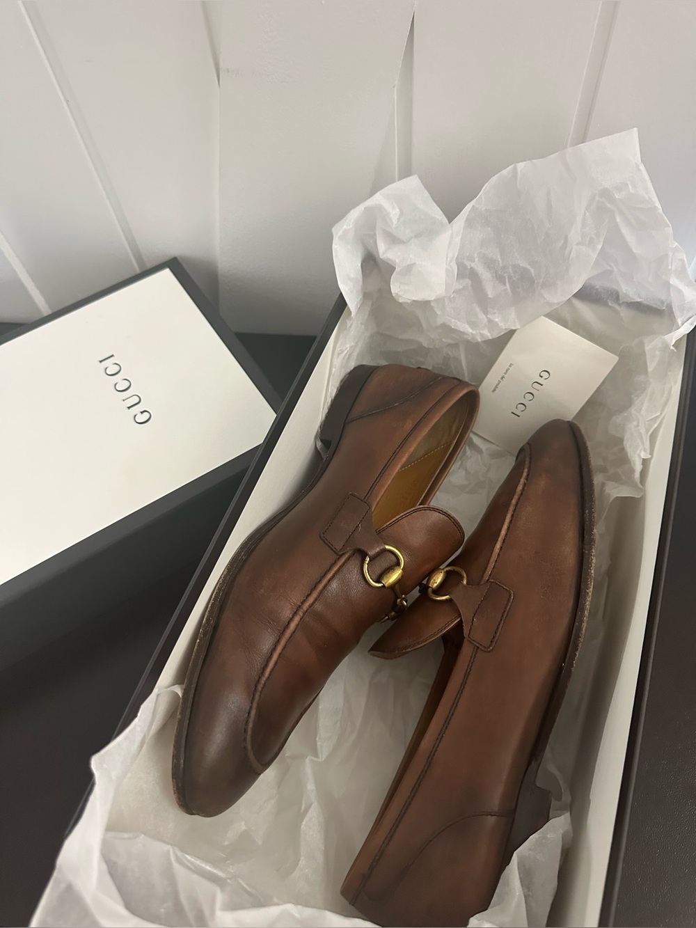 Gucci Jordaan Leather Horsebit Loafer
Men's - Size 10